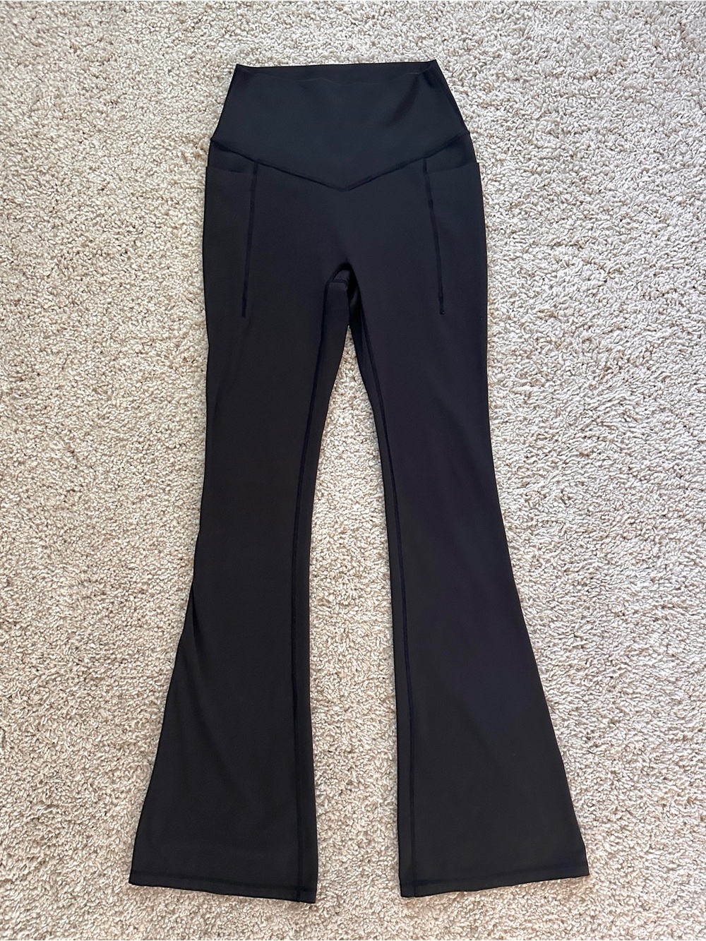 POPFLEX M 34” Magical High-Waist Black Flare Yoga Pants